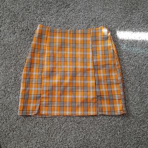 Yellow Plaid Clueless Miniskirt
